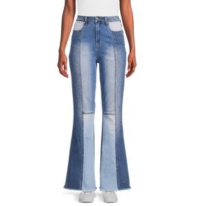 Madden NYC Ultra High Rise Flare Leg Jeans